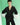 Black pajama suit with 3D peonies 02