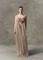 ASH ROSE - Draped Chiffon Dress