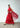 GIULIETA Red draped satin Dress