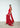 GIULIETA Red draped satin Dress