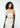POESIA Fluid Silk Chiffon Dress with Structured Leaf