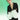 Black pajama suit with 3D peonies 03