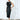 RISE Draped Satin Column Dress with Sculpted Shoulder
