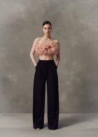 BLACK POPPY - Tailored Pleated Trousers